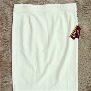 White Pencil Skirt NWOT